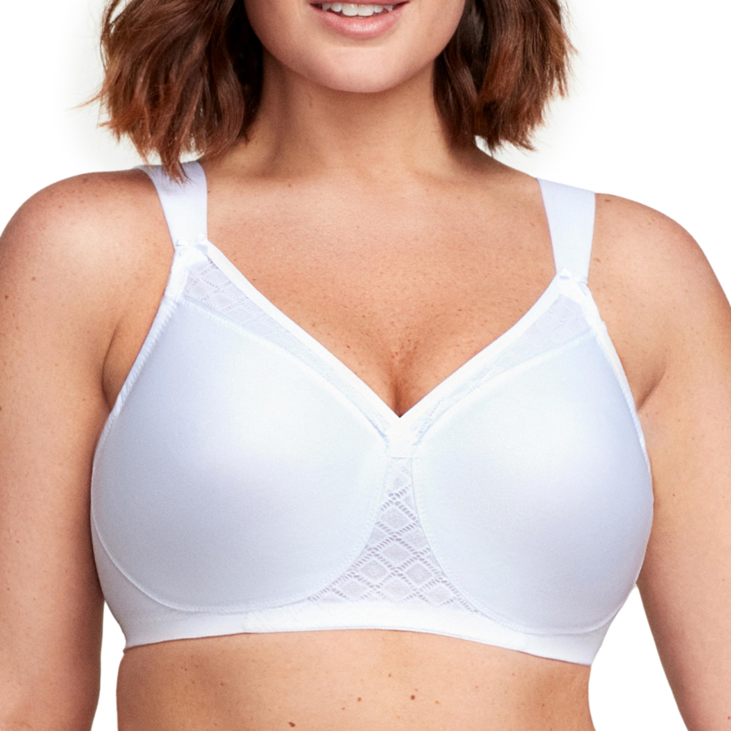 Glamorise Women's Plus Size T Shirt Bra with Seamless Straps