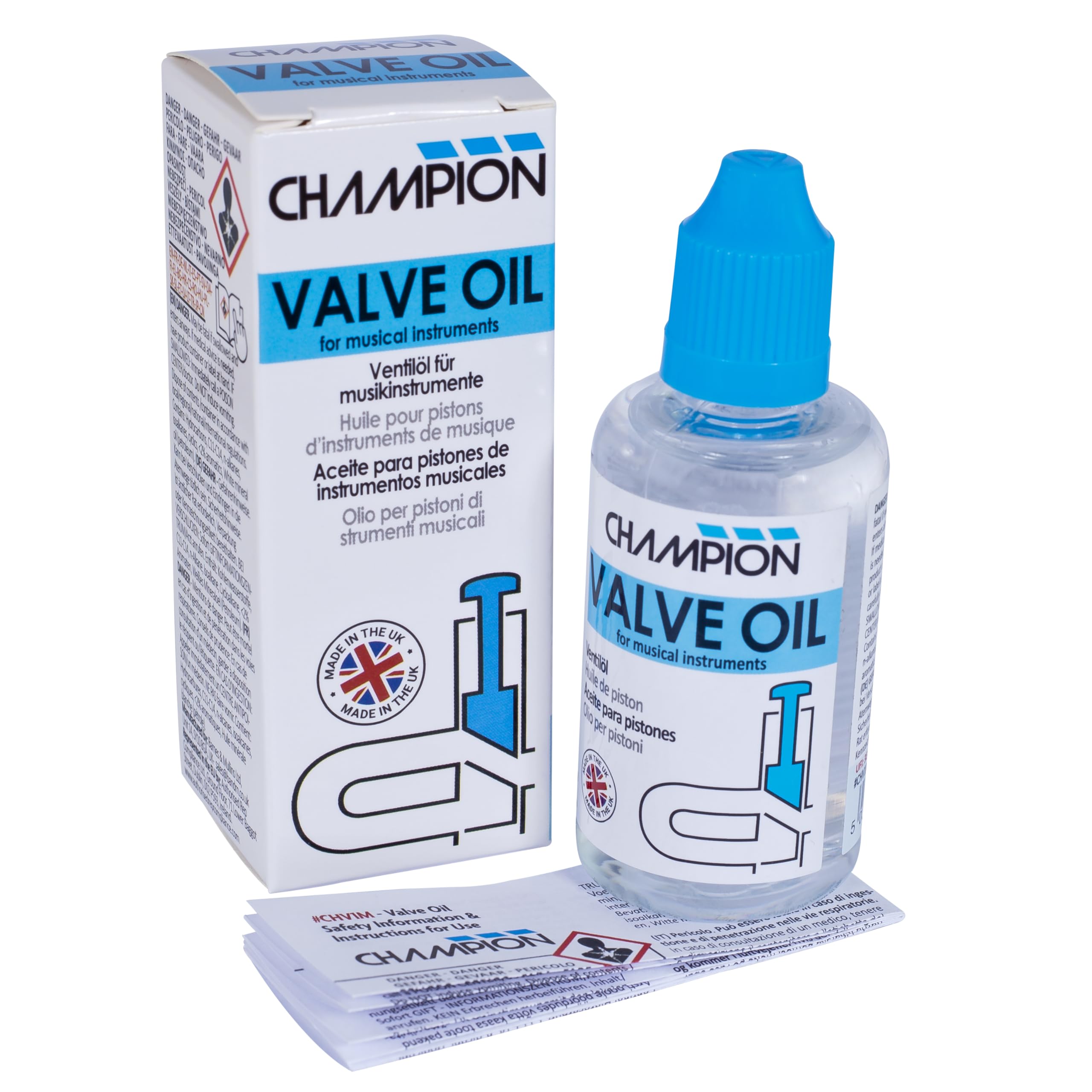Champion Valve Oil for Brass Musical Instruments | Valve & Rotor Lubrication for