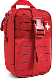 My Medic MyFak Mini First Aid Kit - Small and Lightweight for Camping Hiking and Backpacking - IFAK with 70 Items - HSA/FSA Great for Travel - Red