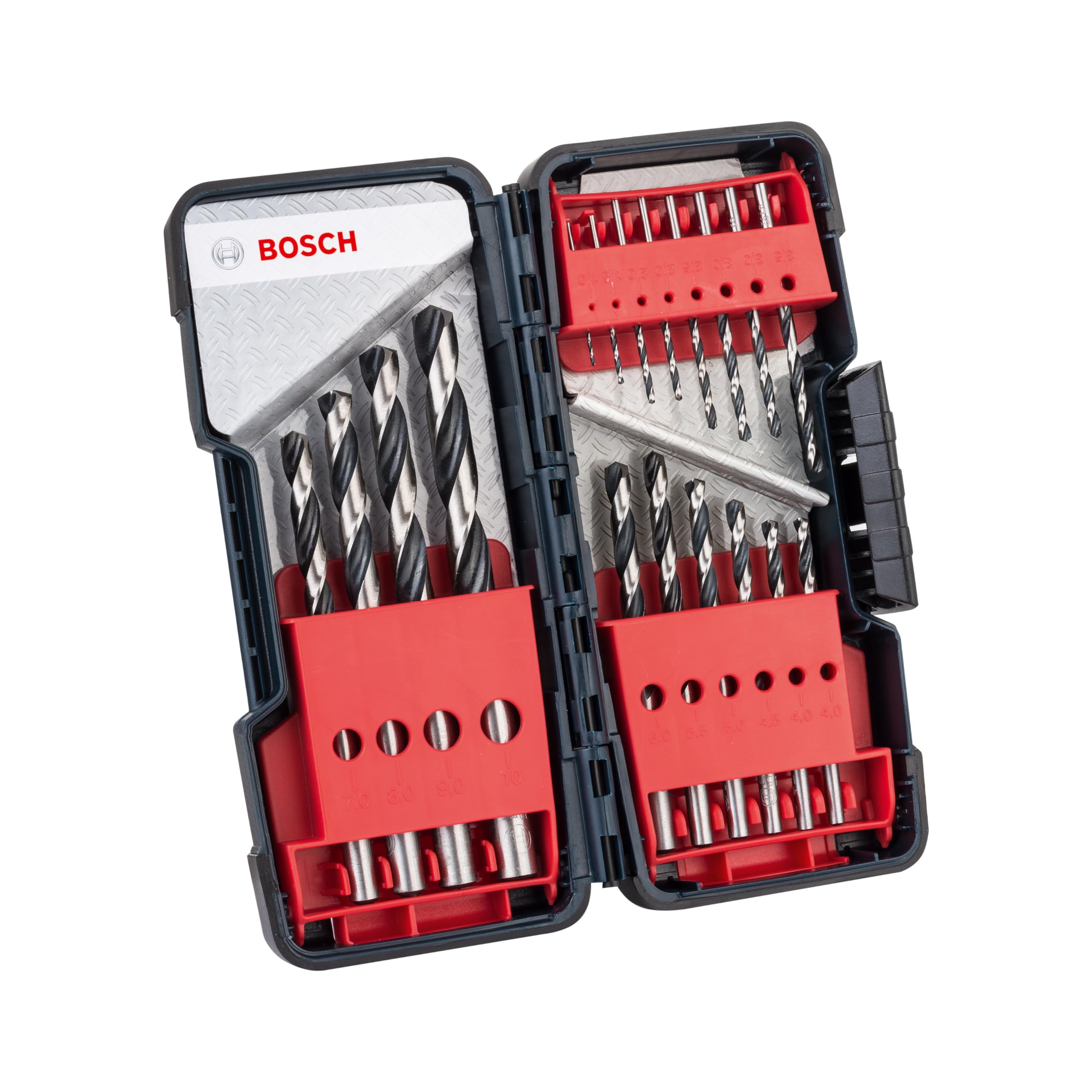 Bosch Professional 18pcs. HSS Twist Drill Bit PointTeQ (for Metal, in ToughBox, 
