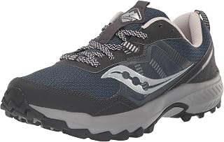 Saucony Men's Excursion TR16 Trail Running Shoe, Navy/Silver, 9.5 Wide