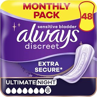 Always Discreet Incontinence Pads Ultimate Night 48x