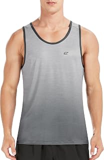EZRUN Men's Tank Tops Quick Dry Workout Gym Sleeveless Shirts Summer Running Athletic Swim Shirts