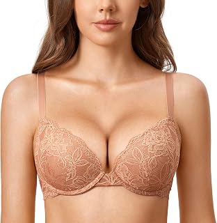 DOBREVA Women's Lace Push Up Bra