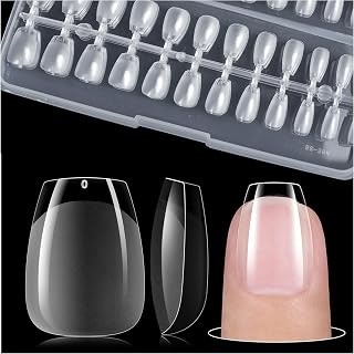 Soft Gel Nail Tips for Nail Design Art DIY Salon Short Coffin XS