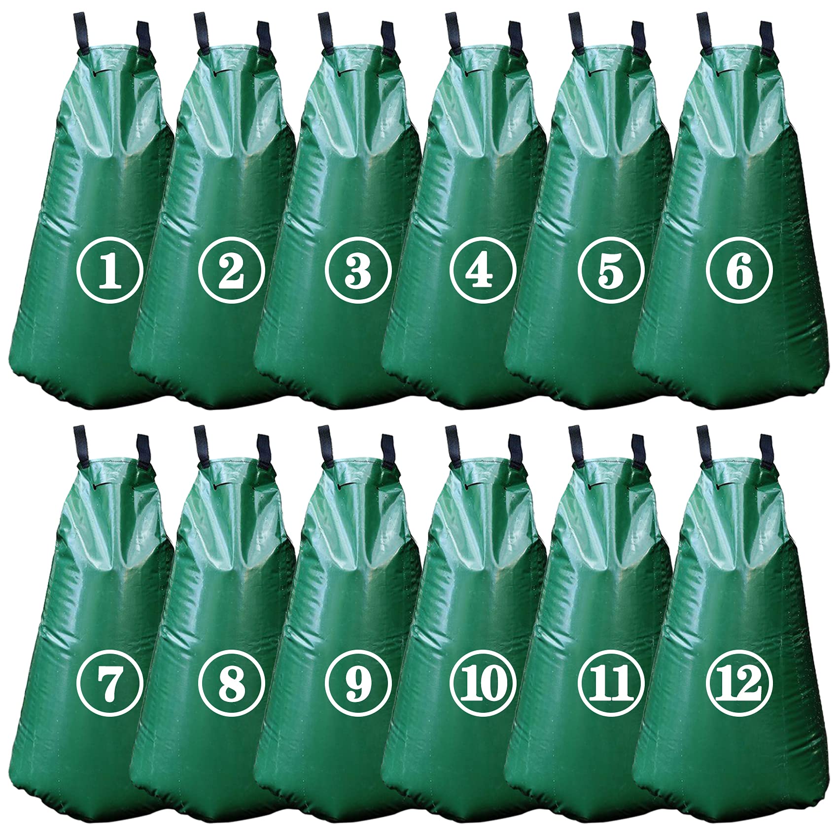 Tanzfrosch 12 Pack 20 Gallon Tree Watering Bags, Reusable, Heavy Duty and Slow R