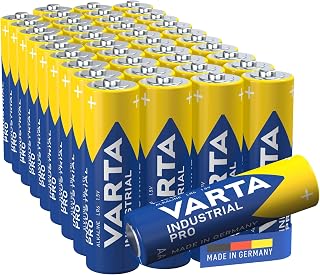 VARTA AA Batteries, Pack of 40, Industrial Pro, Alkaline Battery, 1.5V, Storage Pack in Eco Packaging, Made in Germany [Exclusive on Amazon]