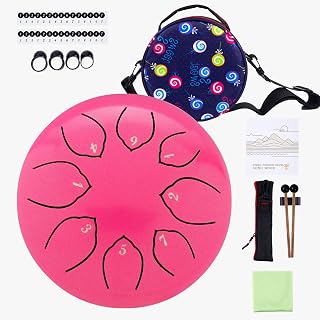 Musfunny Steel Tongue Drum Kids Instrument: Musical Metal Tank Drums Set