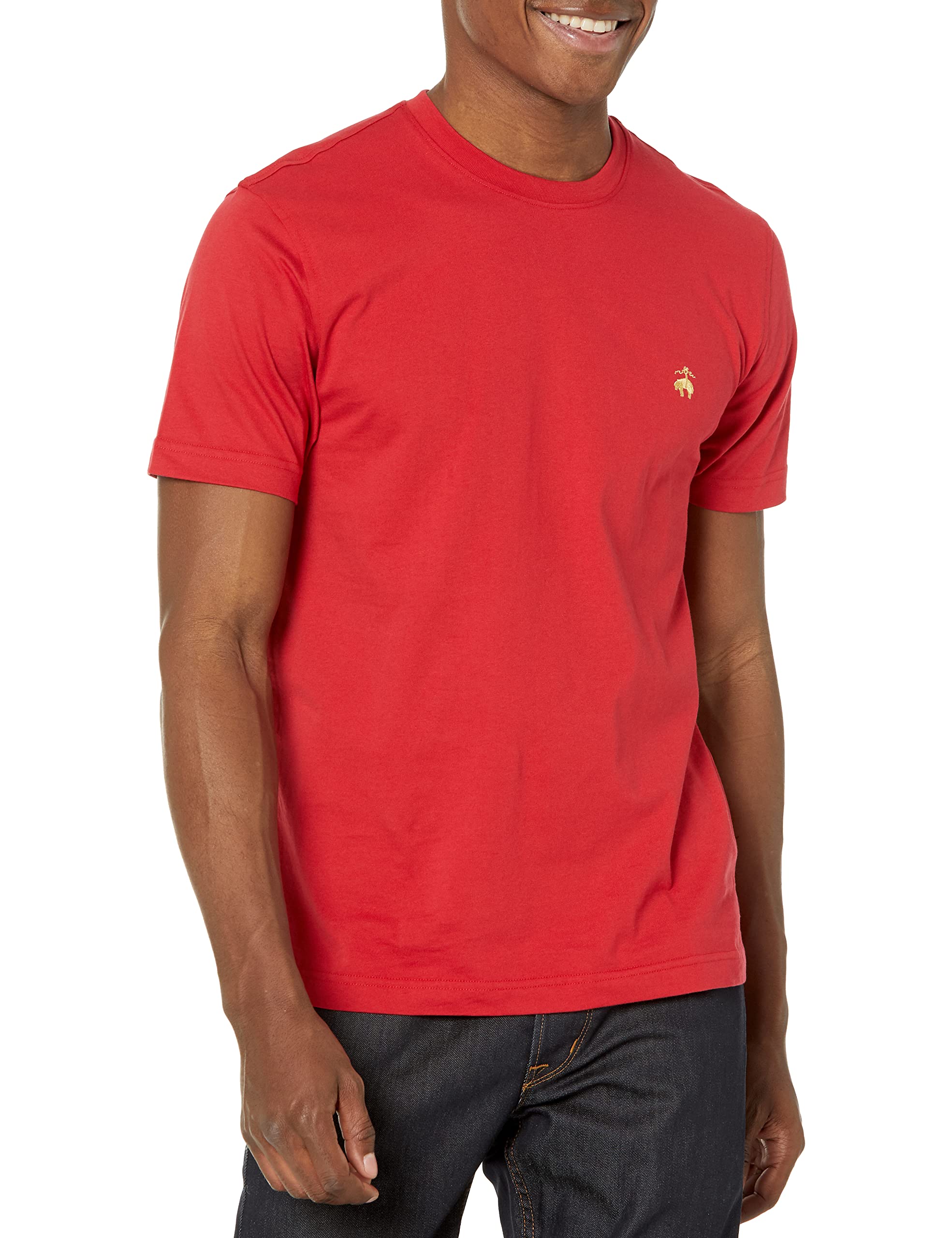 Brooks Brothers Men's Short Sleeve Cotton Crew Neck T-Shirt Short-Sleeve Cotton 