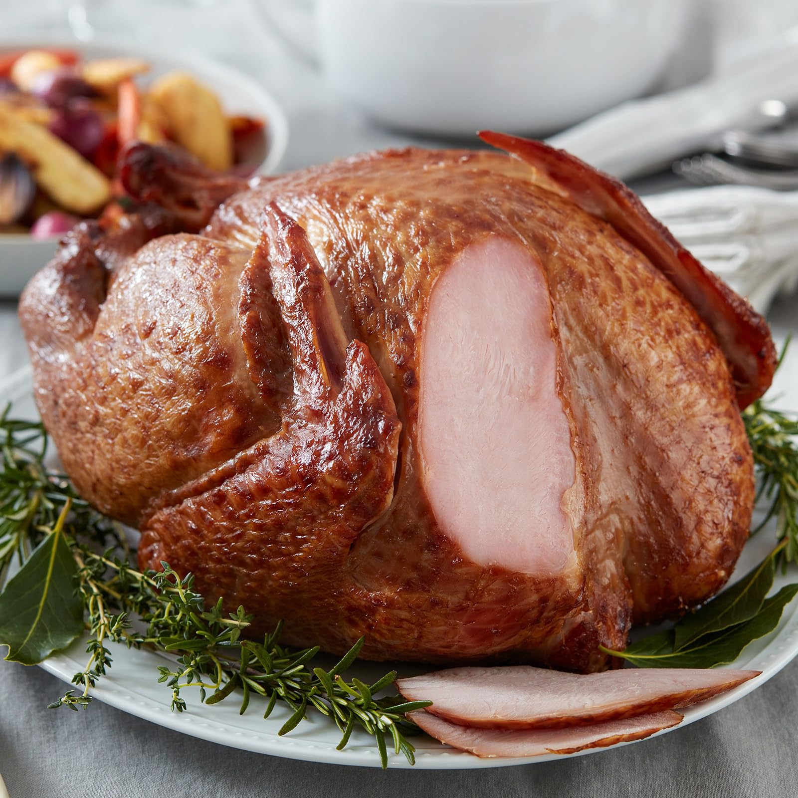 Premium Hickory-Smoked Whole Turkey, 9 - 11 pounds - Hormone-Free & Fully Cooked