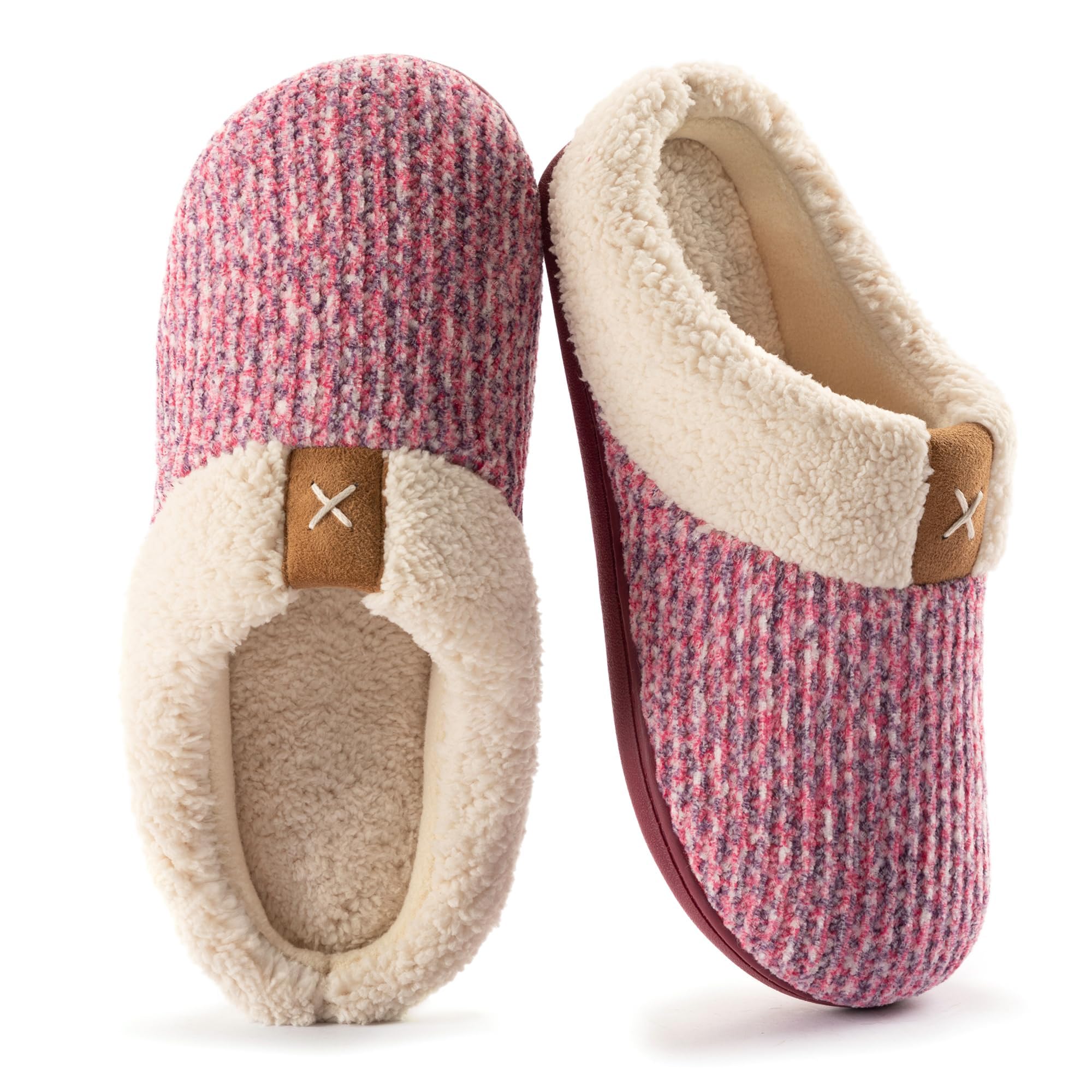 ULTRAIDEAS Women's Cozy Memory Foam Slippers Plush Fleece Lined House Shoes w/In