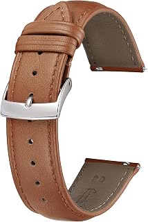 BINLUN Bracelet de Montre en Cuir Multicolore Remplacement Bracelets Montres à Dégagement Rapide pour Homme Femme Mode Watch Strap pour Montre Connectées 12mm 14mm 16mm 18mm 19mm 20mm 21mm 22mm