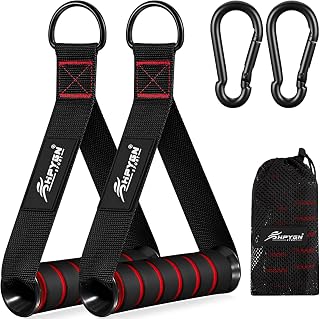 HPYGN Exercise Handles, Replacement Fitness Equipment for Pilates,Yoga,Strength Trainer, Heavy Duty Comfortable Cable Handle Compatible with High Bearing Capacity Pulley Handles, Pull Down Home Gym