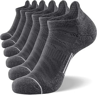 FITRELL 6 Pairs of Running Socks for Men and Women