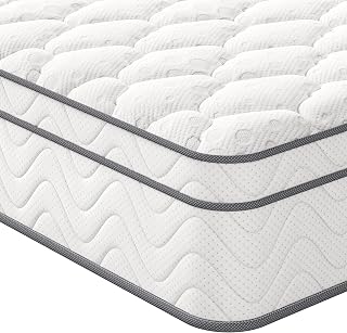 Vesgantti Double Mattresses Hybrid Mattress Medium Firm 135x190x26cm | Memory Foam Pocket Sprung Mattress, 7 Zone Support for Pressure Relief, Motion Isolation