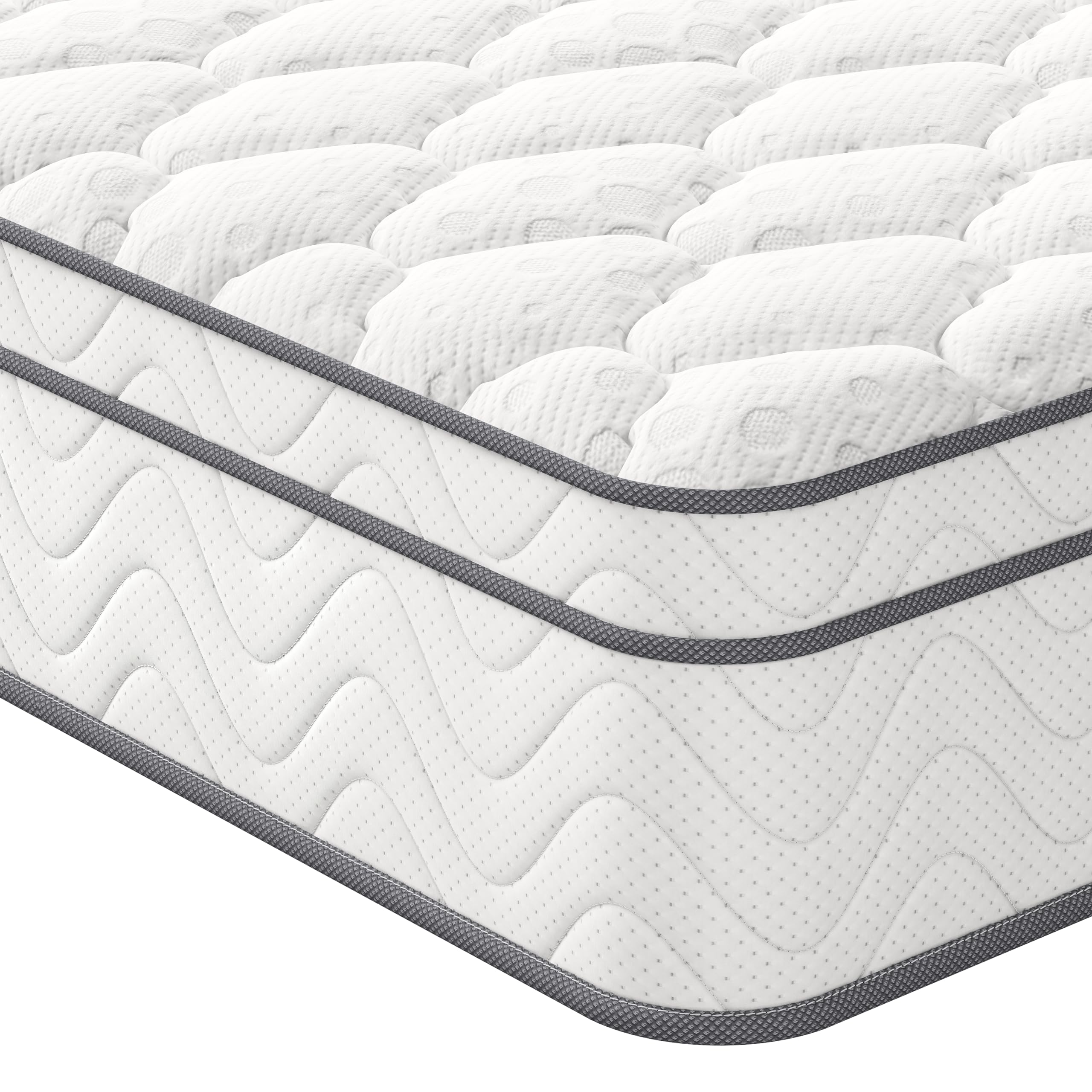 Vesgantti Double Mattresses Hybrid Mattress Medium Firm 135x190x26cm | Memory Fo