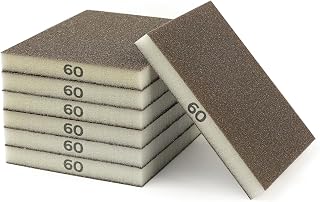 STEBRUAM 6Pcs Sanding Sponges 60 Grit Sander Block Wet Dry