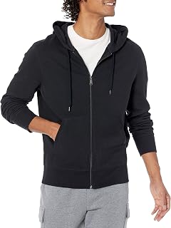Amazon Essentials Men's Lightweight French Terry Full-Zip Hooded Sweatshirt