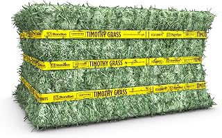 standlee Certified Timothy Grass Compressed Hay Bale, Timothy Hay for Horses and Livestock, 50 lbs