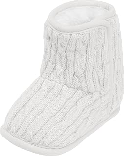 Playshoes Unisex Baby Slippers Knitted Lined Crawling Shoes