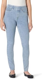Amazon Essentials Women's Stretch Denim Mid-Rise Pull-On Travel-Friendly Flexible Jegging