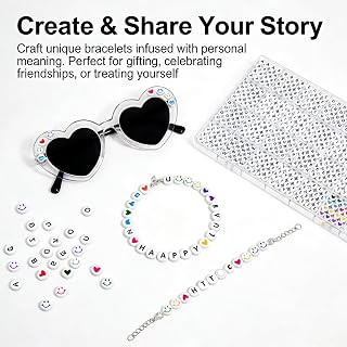 1400 Pieces Letter Beads Kit, 28 Styles Friendship Bracelet Making, Jewelry Craft Supplies with Storage Case, Gift Design, DIY Accessory Projects