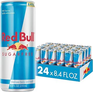 Red Bull Sugarfree Energy Drink | contains caffeine, taurine, B-vitamins, sweeteners, and water, 8.4 fl oz, pack of 24 cans