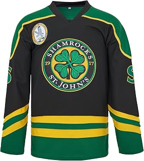 EHCSROP Mens 3 Ross The BOSS Rhea ST John's Shamrocks Stitched Hockey Jersey with EMHL Patch