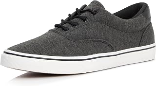 Men's Black Classic Low Top Shoes Canvas Fashion Sneaker with Soft Insole Causal Dress Shoes for Men Comfortable Walking Shoes