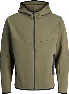 JACK & JONES Zip Hoodie Plain Zip Hoodie