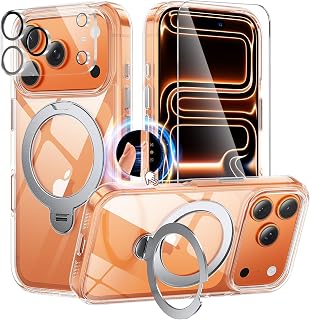 360° Stand for iPhone 17 Pro Case, Clear