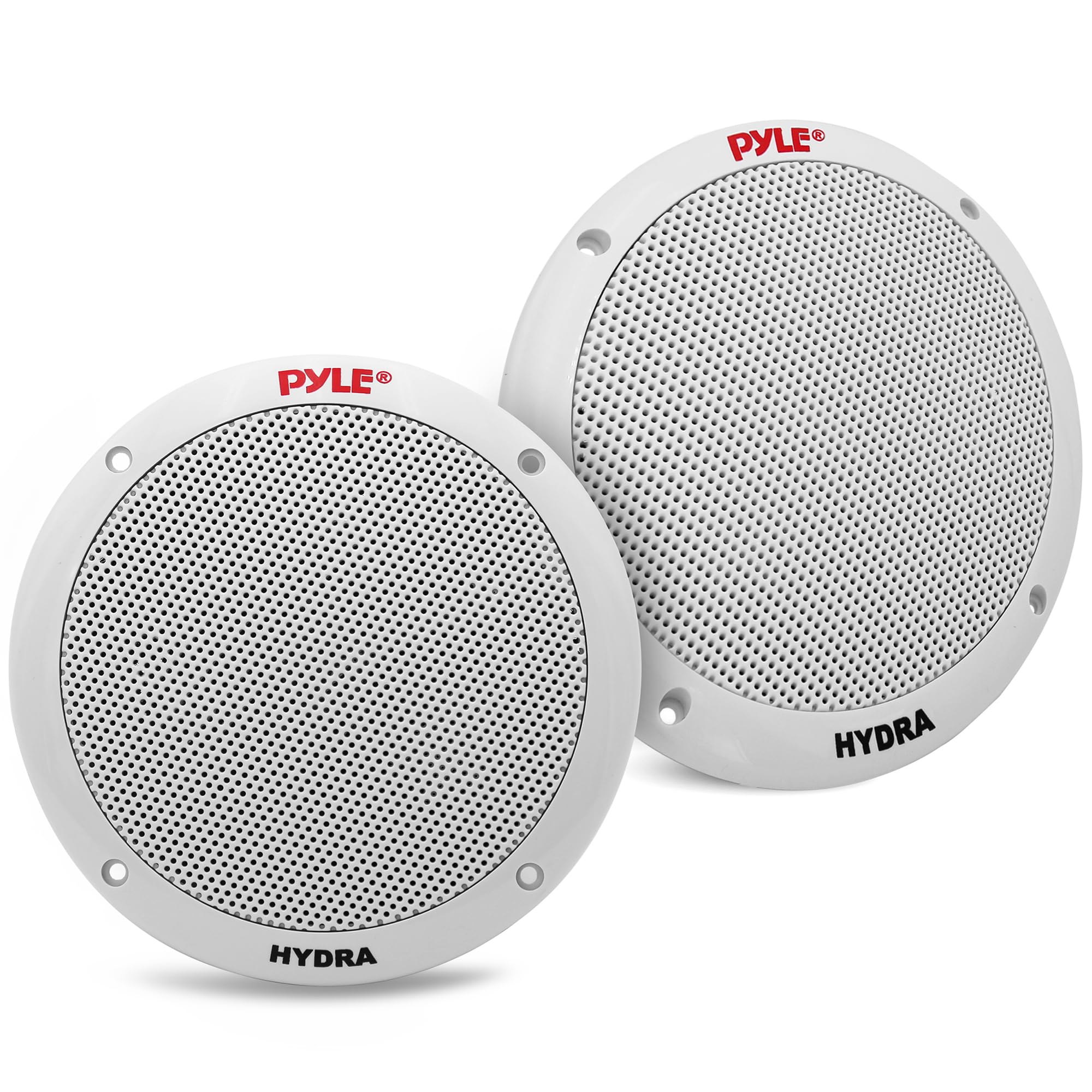 Pyle 6.5 Inch Dual Marine Speakers - 2 Way Waterproof and Weather Resistant Outd