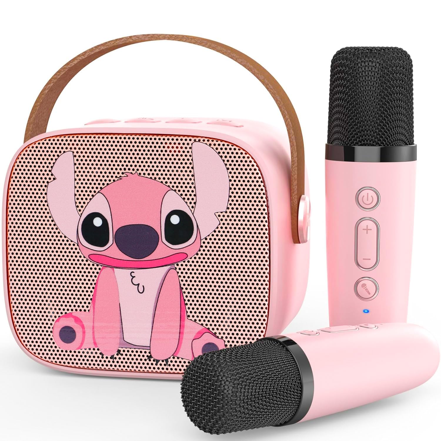 Karaoke Machine Kids, Upgrade Karaoke Machine 2 Wireless Microphones, Mini Karao