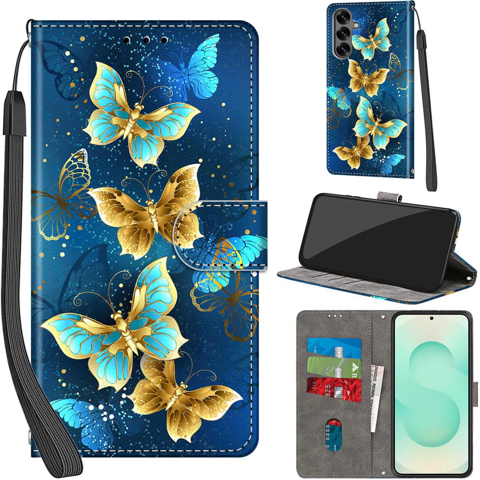 Case for Samsung Galaxy S25 Plus, Four Butterfly