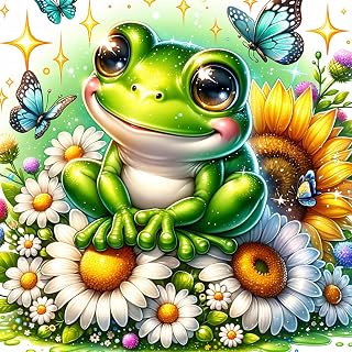 Axquilon Frog Diamond Art Kits for Adults 12x12 inch