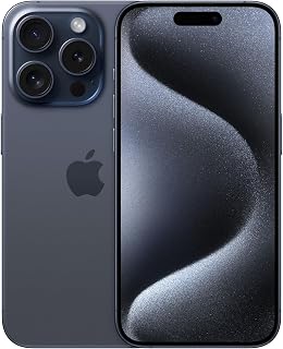 Apple iPhone 15 Pro 128GB - Titanium Blue (Renewed)