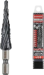 Nesct Step Drill, 0.25 inch (6.35 mm) Hex Shank, Titanium Coating, Impact Compatible