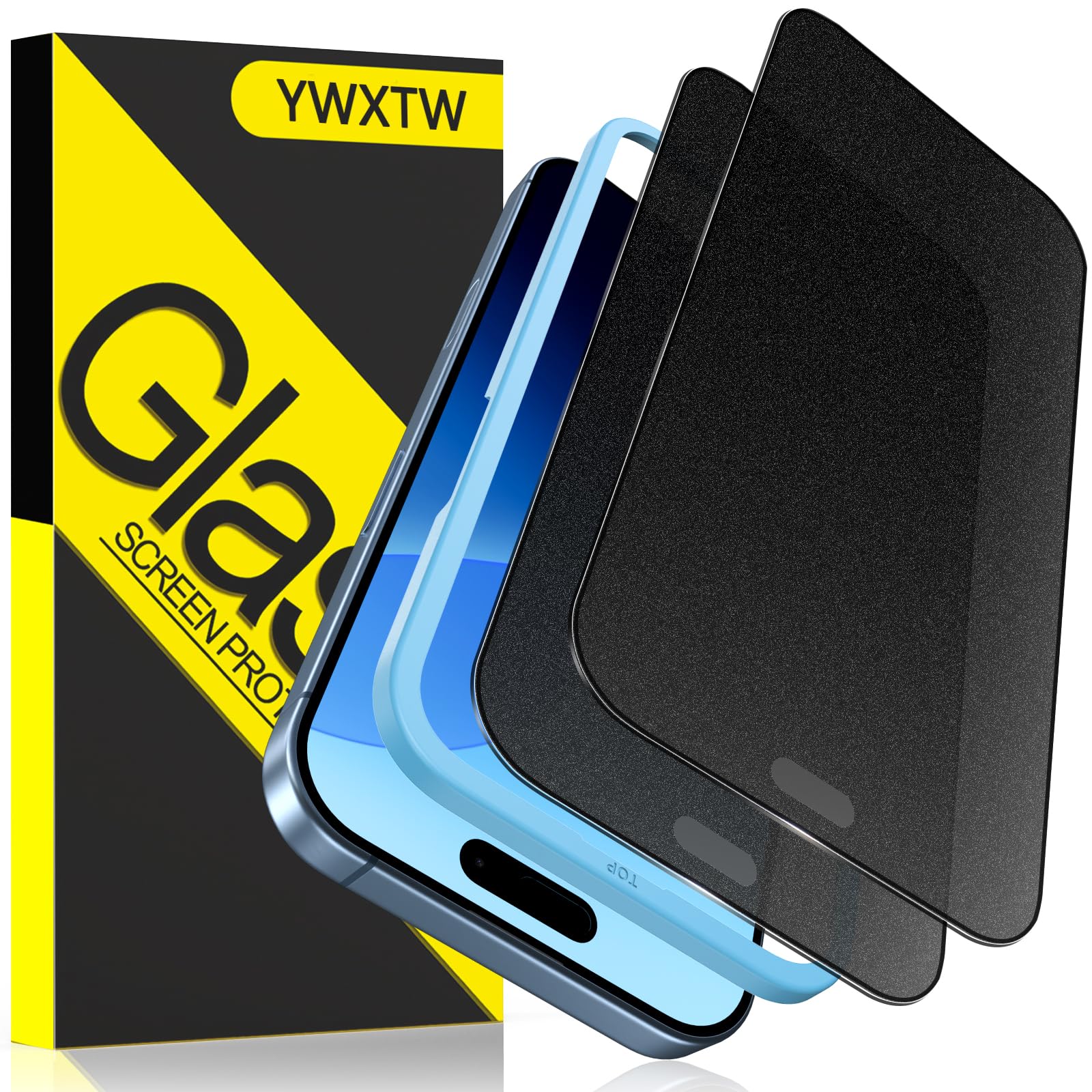 YWXTW 2 Pack Matte Privacy Screen Protector for iPhone 18 Pro