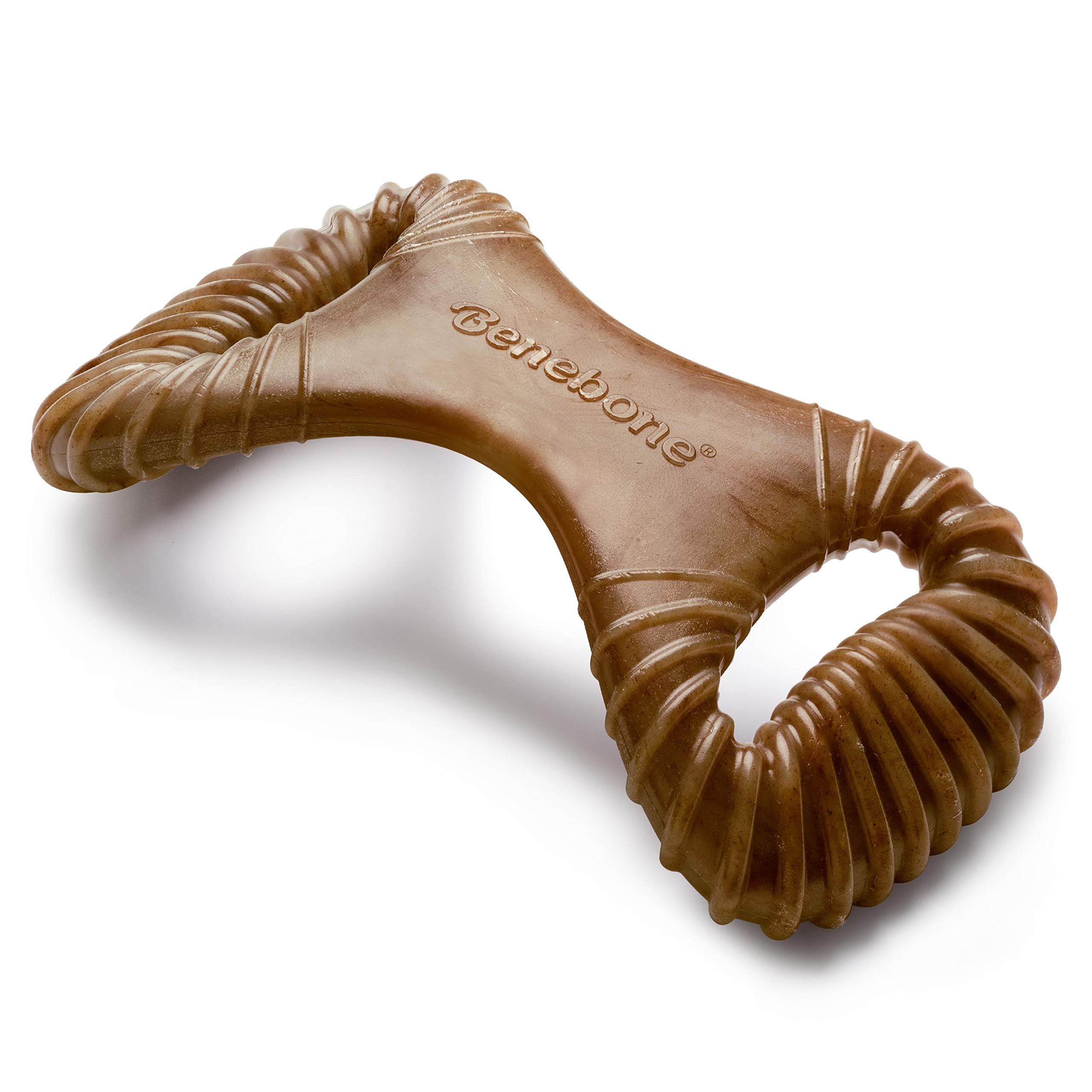 Benebone Dental Dog Chew Toy for Aggressive Chewers, Real Bacon, Large