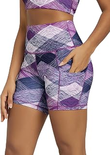 ODODOS Women's Tummy Control Biker Shorts 2.0 with Pockets High Waist Athletic Workout Yoga Shorts-3.5''/ 5"/ 8" / 10" Inseam