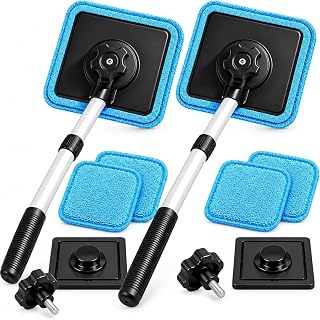 Dual Magnetic Car Windshield Cleaner, Double Sided (2PCS) | Streak-Free Auto Glass Cleaner Tool, Magnetic Technology, Car Window Cleaning Kit for Interior & Exterior