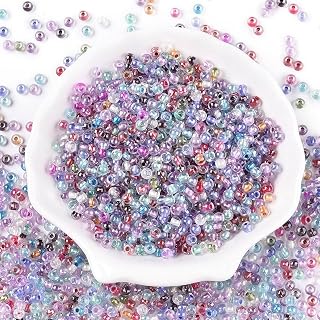 100pcs 6/0 Glass Beads 10g 4x3mm Small Round Glass Spacer Beads for DIY Earrings Necklace Bracelet Jewelry Making Mixed Color