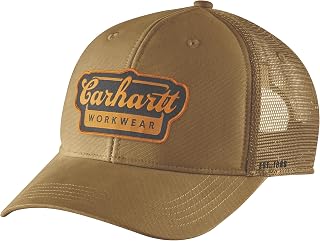 Carhartt Rugged Flex Twill Mesh-Back Script Patch Cap - Men's Baseball Cap