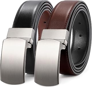 JASGOOD Mens Leather Belt Reversible Belt for Men 1.25 Inch Belt for Men's Suits for Gifts Casual Golf Pants Shirts