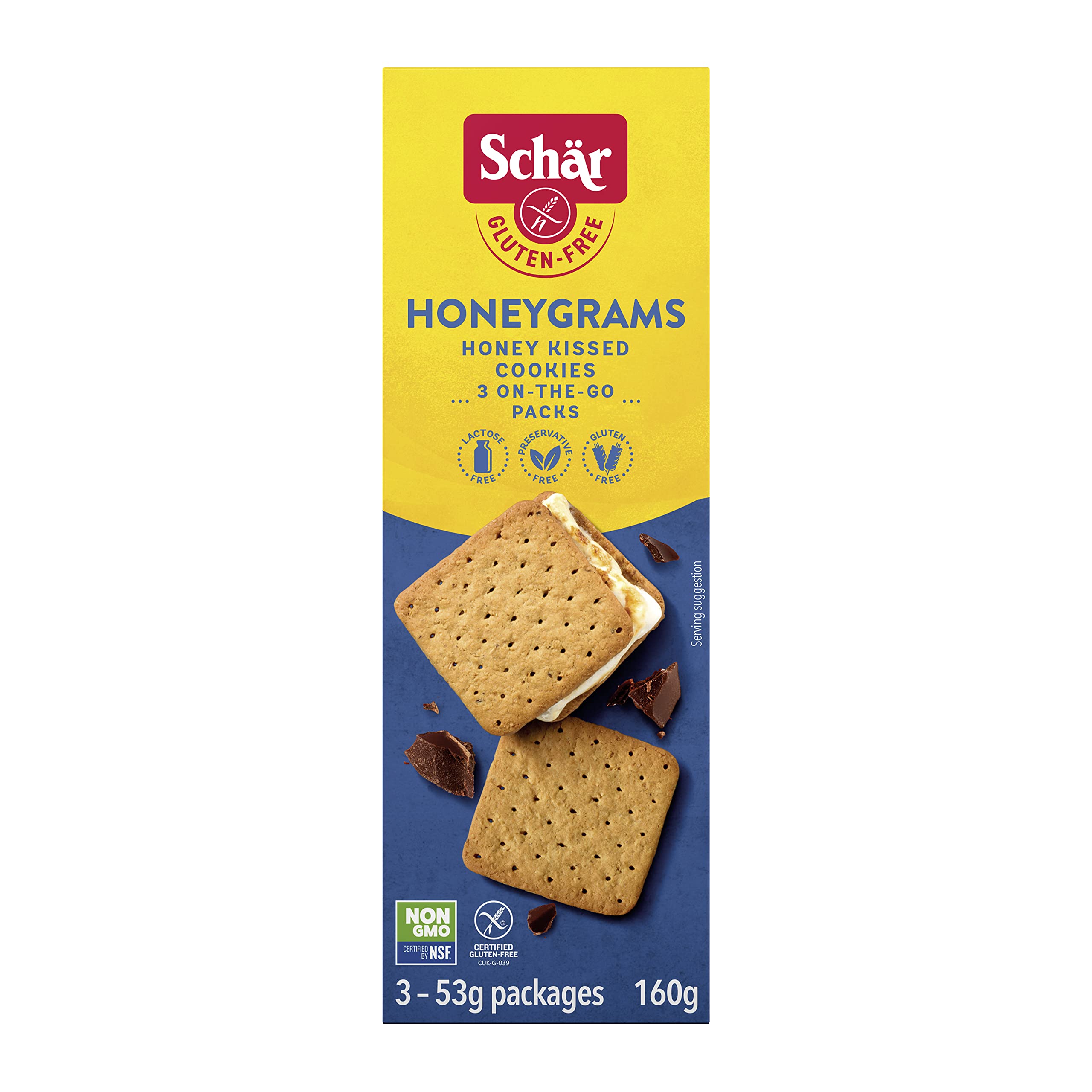 Schar Gluten-Free Honeygrams - Non GMO, Lactose Free, Preservative Free, Gluten-