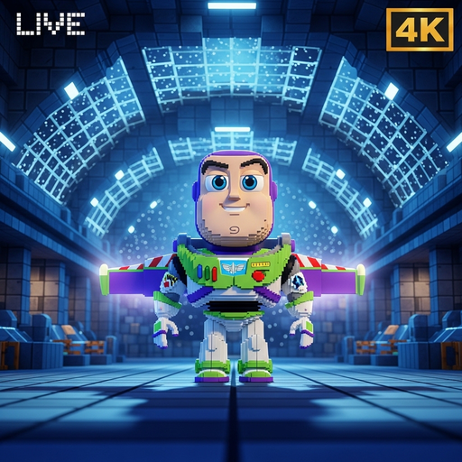 Buzz Lightyear craft Space Piano: Galaxy Adventure Music – 4K Calming Screensave