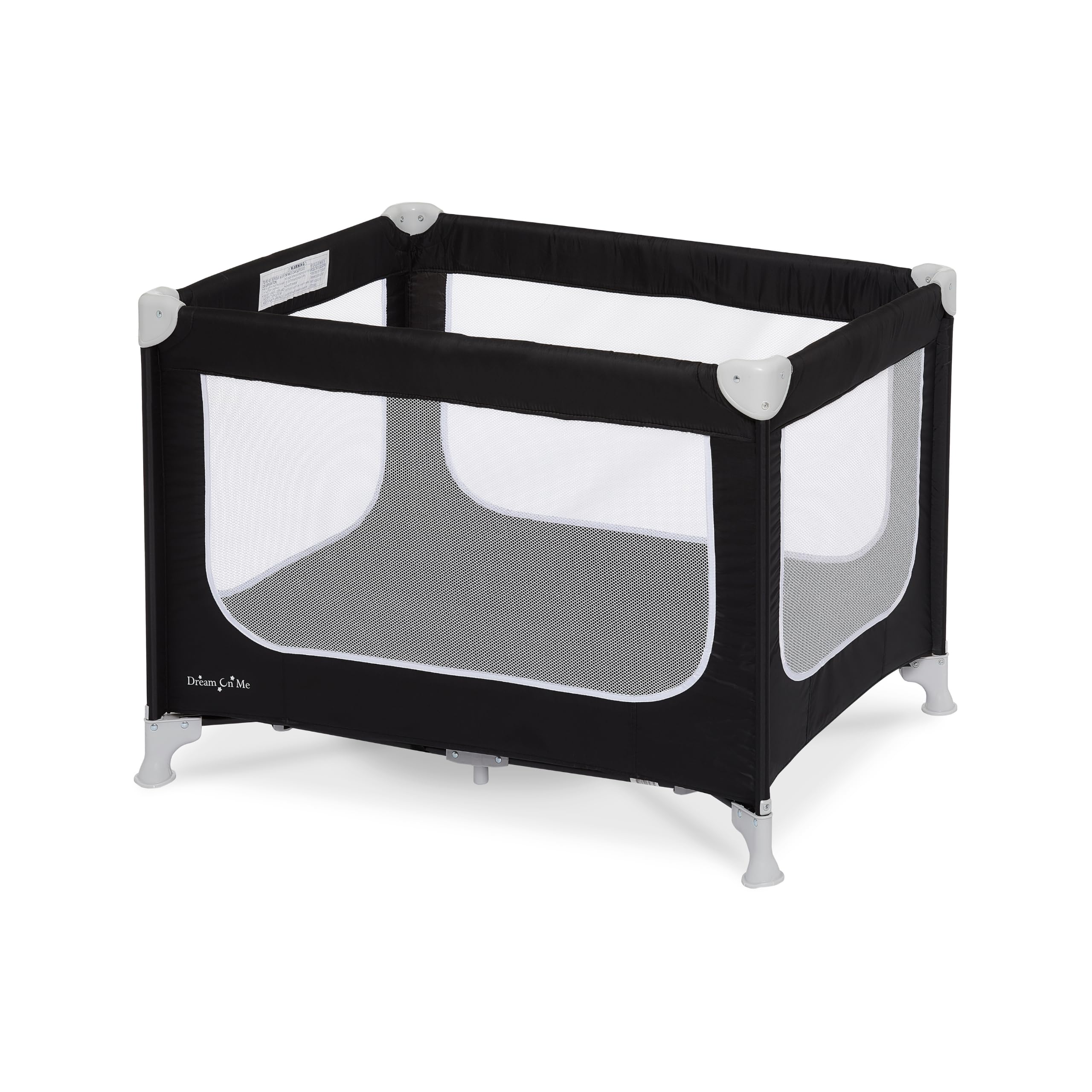 Dream On Me Zodiak Portable Playard, Compact for Travel, Carry Bag, Black | Remo