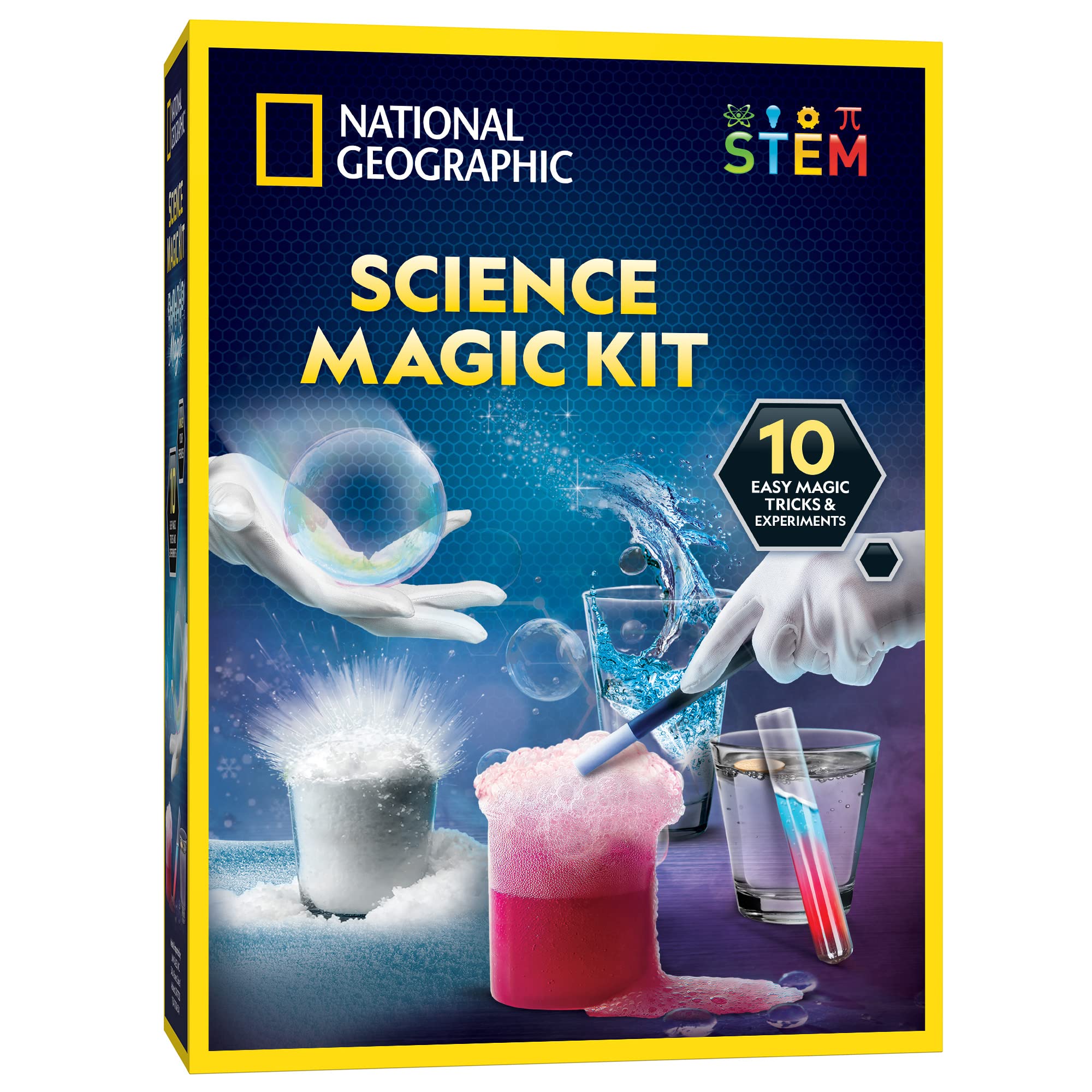 National Geographic Magic Chemistry Set with 10 Tricks for Kids Ages 8-12 | Scie