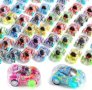Benzem 50 Pcs Mini Pull Back Cars Set, Pull Back Racing Vehicles for Kids, Bulk Toys Party Favors Treasure Box, Classroom Prizes, Pinata Fillers,Goodie Bag Stuffers for Boys Girls