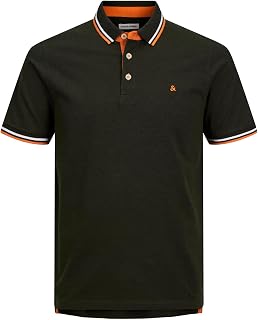 JACK & JONES Mens Jjepaulos Polo Ss Noos Pls